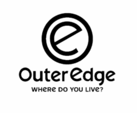 E OUTEREDGE WHERE DO YOU LIVE? Logo (USPTO, 28.09.2009)