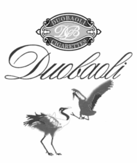 DUOBAOLI DLB CIGARETTES DUOBAOLI Logo (USPTO, 15.07.2011)