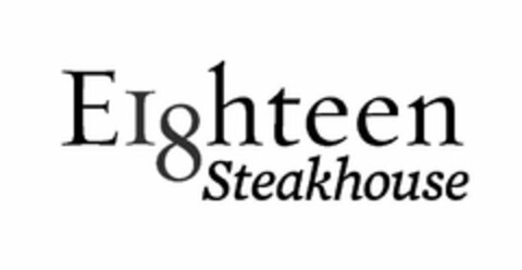 EI8HTEEN STEAKHOUSE Logo (USPTO, 18.01.2012)