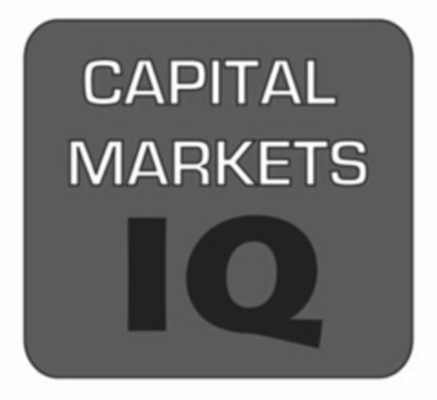 CAPITAL MARKETS IQ Logo (USPTO, 17.10.2013)