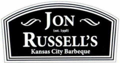 JON RUSSELL'S EST.1990 KANSAS CITY BARBEQUE Logo (USPTO, 15.05.2014)