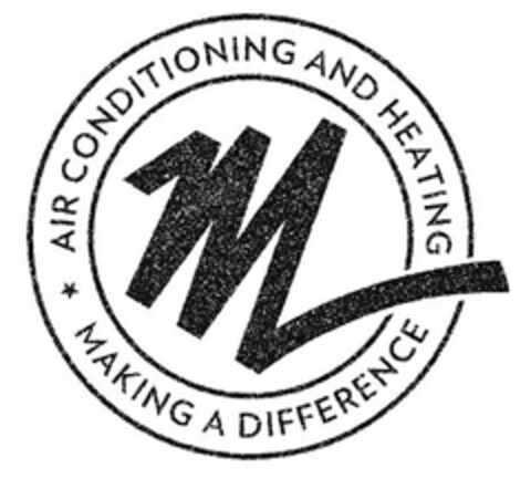 AIR CONDITIONING AND HEATING M MAKING A DIFFERENCE Logo (USPTO, 20.01.2016)