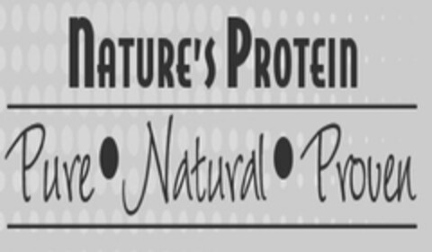 NATURE'S PROTEIN PURE NATURAL PROVEN Logo (USPTO, 07.06.2016)