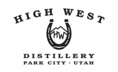 HIGH WEST HW DISTILLERY PARK CITY · UTAH Logo (USPTO, 06.07.2017)