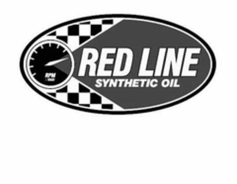 RED LINE SYNTHETIC OIL RPM X 1000 Logo (USPTO, 24.07.2017)