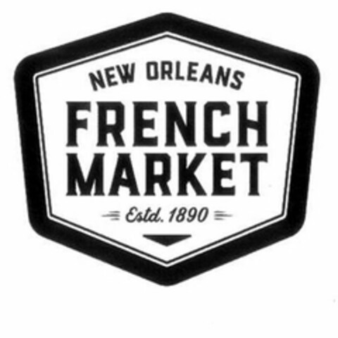 NEW ORLEANS FRENCH MARKET ESTD. 1890 Logo (USPTO, 27.03.2018)