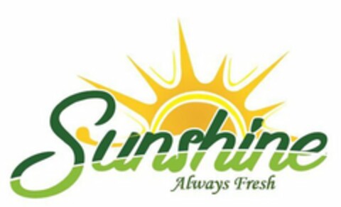 SUNSHINE ALWAYS FRESH Logo (USPTO, 05.10.2018)