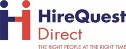 H HIREQUEST DIRECT THE RIGHT PEOPLE AT THE RIGHT TIME Logo (USPTO, 06/13/2019)