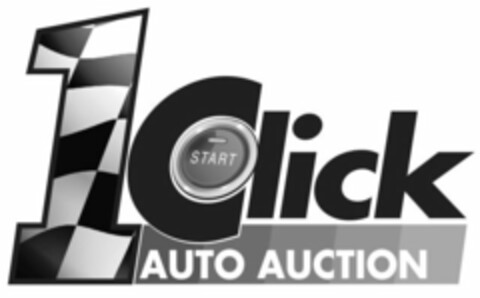 1 CLICK AUTO AUCTION START Logo (USPTO, 06/14/2019)