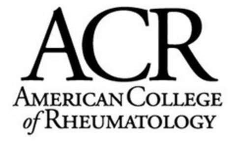 ACR AMERICAN COLLEGE OF RHEUMATOLOGY Logo (USPTO, 06/21/2019)