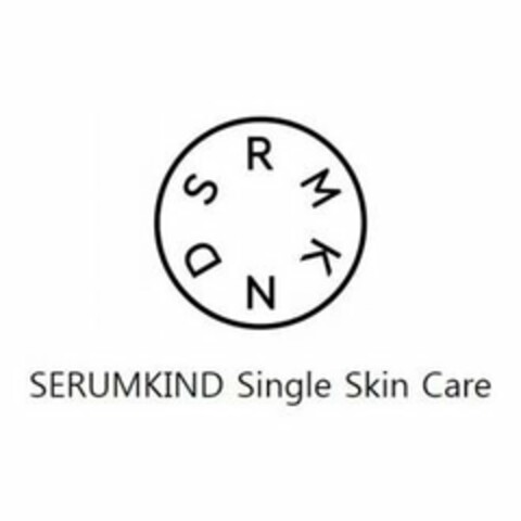 SRMKND SERUMKIND SINGLE SKIN CARE Logo (USPTO, 12/11/2019)