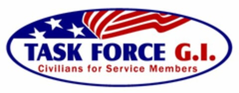 TASK FORCE G.I. CIVILIANS FOR SERVICE MEMBERS Logo (USPTO, 01/26/2009)