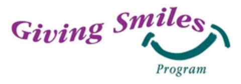 GIVING SMILES PROGRAM Logo (USPTO, 08.10.2009)