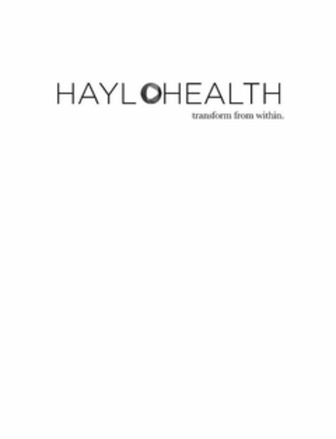 HAYLOHEALTH TRANSFORM FROM WITHIN Logo (USPTO, 22.10.2009)