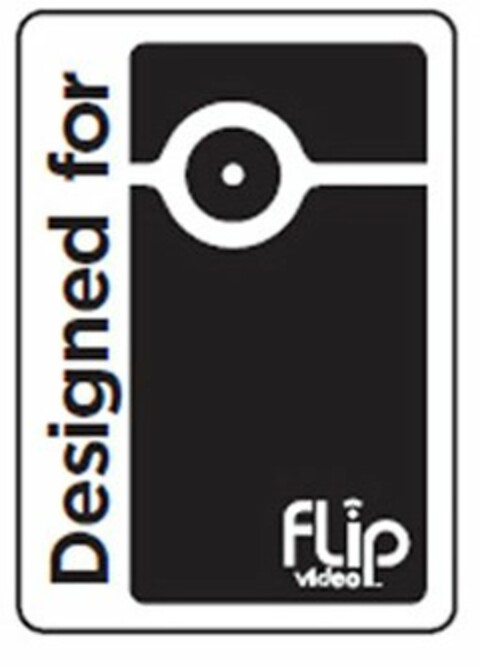 DESIGNED FOR FLIP VIDEO Logo (USPTO, 17.09.2010)