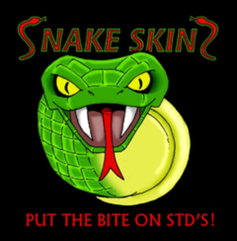 SNAKE SKINS PUT THE BITE ON STD'S ! Logo (USPTO, 09.12.2010)