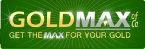 GOLDMAX OF CA GET THE MAX FOR YOUR GOLD Logo (USPTO, 01/09/2011)