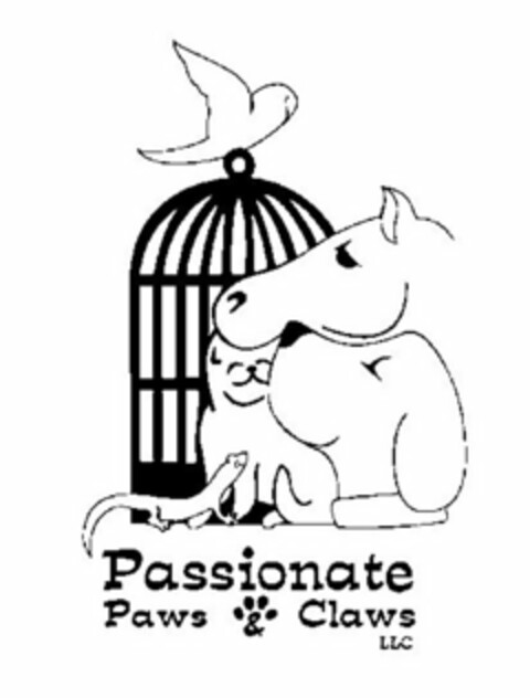 PASSIONATE PAWS & CLAWS LLC Logo (USPTO, 25.01.2012)