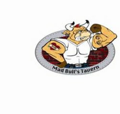 MB MOM MAD BULL'S TAVERN Logo (USPTO, 09/19/2012)