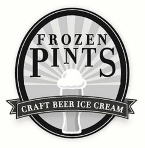 FROZEN PINTS CRAFT BEER ICE CREAM Logo (USPTO, 01.04.2013)