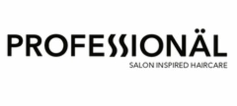 PROFESSIONÄL SALON INSPIRED HAIRCARE Logo (USPTO, 01/21/2016)