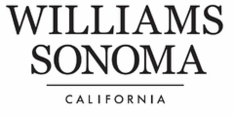 WILLIAMS SONOMA CALIFORNIA Logo (USPTO, 12.05.2016)