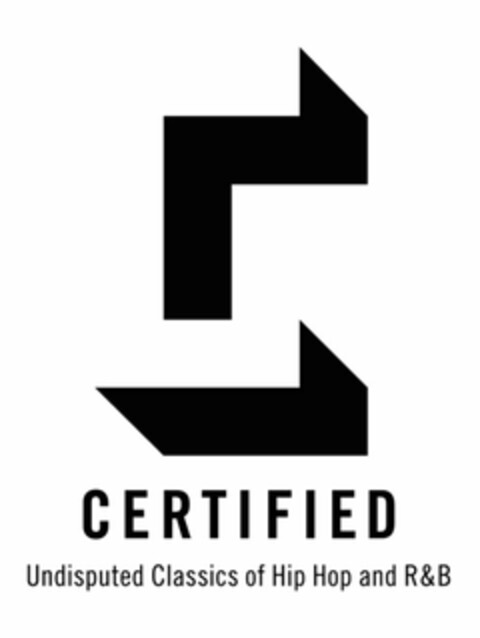 CERTIFIED UNDISPUTED CLASSICS OF HIP HOP AND R&B Logo (USPTO, 27.07.2016)