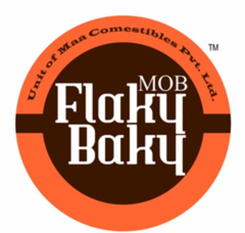 MOB FLAKY BAKY UNIT OF MAA COMESTIBLES PVT. LTD. Logo (USPTO, 16.11.2016)