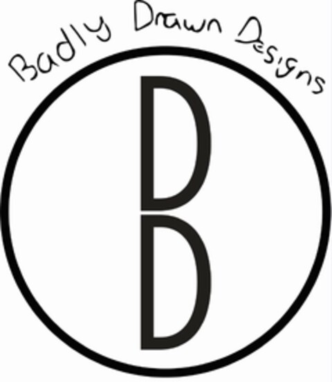 BADLY DRAWN DESIGNS B Logo (USPTO, 24.03.2017)