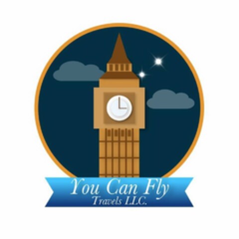 YOU CAN FLY TRAVELS LLC. Logo (USPTO, 08/05/2018)