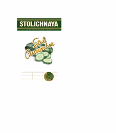 STOLICHNAYA ESTABLISHED 1938 STOLI CUCUMBER THE ORIGINAL STOLICHNAYA STOLI ESTD 1938 Logo (USPTO, 10.04.2019)