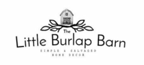 THE LITTLE BURLAP BARN SIMPLE & SALVAGED HOME DECOR Logo (USPTO, 08/14/2020)