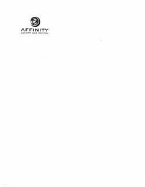 AFFINITY LUXURY CAR RENTAL Logo (USPTO, 04.05.2012)