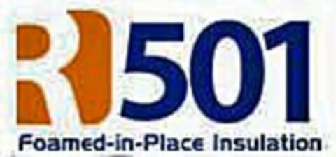 R 501 FOAMED-IN-PLACE INSULATION Logo (USPTO, 09/30/2013)