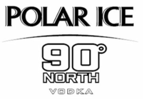 POLAR ICE 90º NORTH VODKA Logo (USPTO, 11/21/2013)