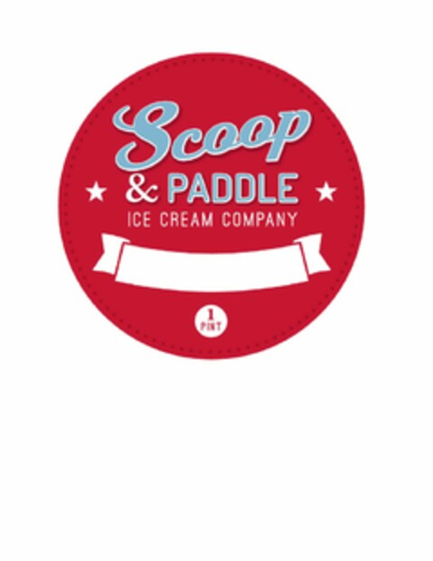 SCOOP & PADDLE ICE CREAM COMPANY 1 PINT Logo (USPTO, 25.11.2014)