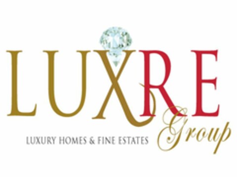 LUXRE GROUP LUXURY HOMES & FINE ESTATES Logo (USPTO, 26.02.2016)