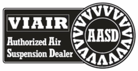 VIAIR AUTHORIZED AIR SUSPENSION DEALER AASD VVVVVVVVVVVVVVV Logo (USPTO, 27.05.2016)