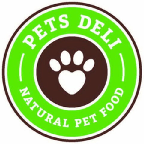 PETS DELI NATURAL PET FOOD Logo (USPTO, 30.11.2016)
