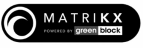 MATRIKX POWERED BY GREEN BLOCK Logo (USPTO, 04/10/2017)