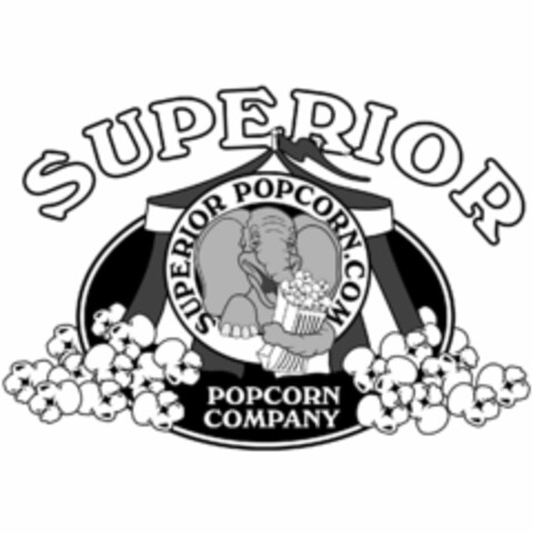 SUPERIOR SUPERIOR POPCORN.COM POPCORN COMPANY Logo (USPTO, 08.01.2018)