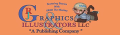 YAKO RJ GRAPHICS & ILLUSTRATORS LLC "A PUBLISHING COMPANY" FEATURING STORIES WITH YAKO THE MONKEY Logo (USPTO, 03/22/2018)