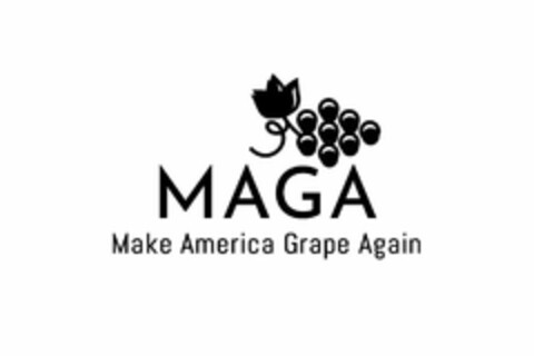 MAGA MAKE AMERICA GRAPE AGAIN Logo (USPTO, 22.05.2018)