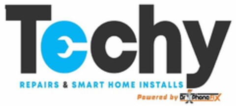 TECHY REPAIRS & SMART HOME INSTALLS POWERED BY DRPHONEFIX Logo (USPTO, 05.07.2019)