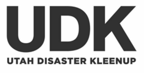 UDK UTAH DISASTER KLEENUP Logo (USPTO, 21.08.2019)