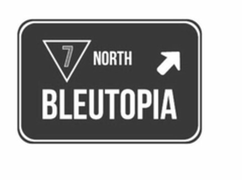 BLEUTOPIA 7 NORTH Logo (USPTO, 09.12.2019)