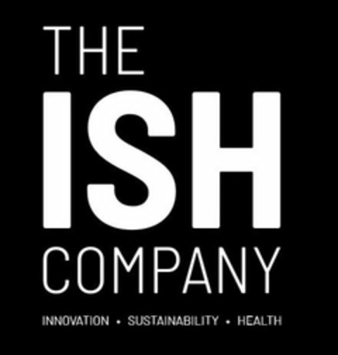 THE ISH COMPANY INNOVATION · SUSTAINABILITY · HEALTH Logo (USPTO, 11.03.2020)