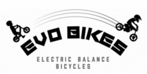 EVO BIKES ELECTRIC BALANCE BICYCLES Logo (USPTO, 07/31/2020)