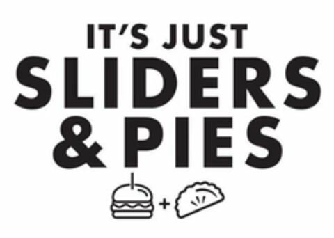 IT'S JUST SLIDERS & PIES Logo (USPTO, 25.08.2020)