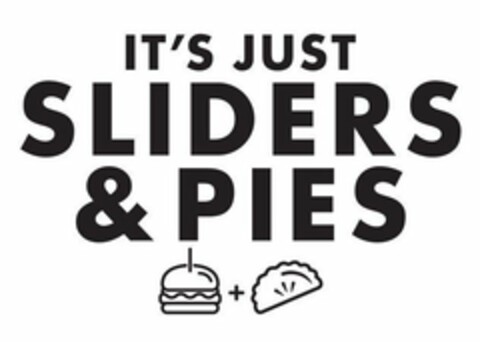 IT'S JUST SLIDERS & PIES Logo (USPTO, 08/25/2020)